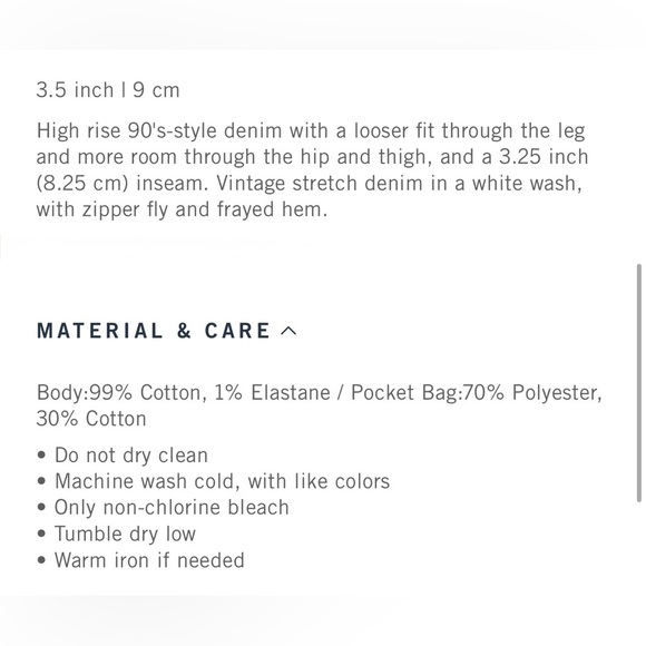 NEW A&F 90s High Rise Short - Picture 6 of 6